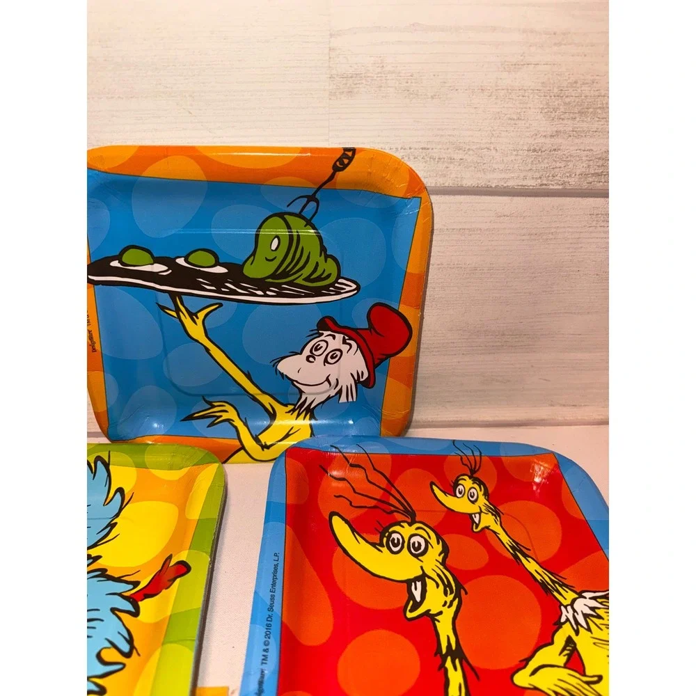 Dr Seuss Party Supplies Set DesignWare Plates Napkins Cat in the Hat Horton 2016